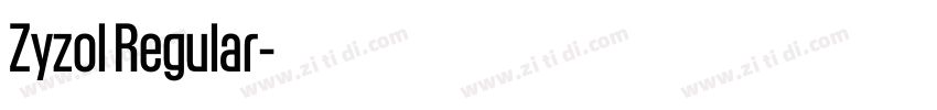 Zyzol Regular字体转换